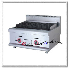 K021 Stainless Steel Counter Top Lava Rock Commercial Gas Grill